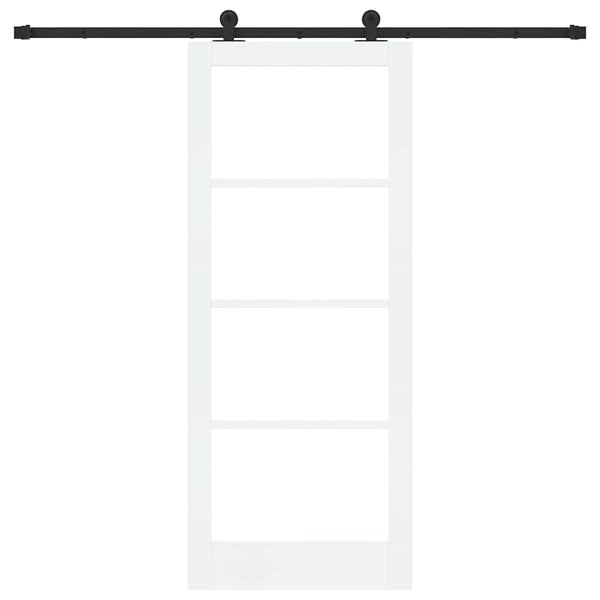 Liukuovi ORKDAL Valkoinen 83 x 202 cm Täysi mänty ja lasi