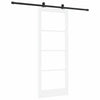 Liukuovi ORKDAL Valkoinen 83 x 211 cm Täysi mänty ja lasi