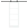 Liukuovi ORKDAL Valkoinen 83 x 211 cm Täysi mänty ja lasi