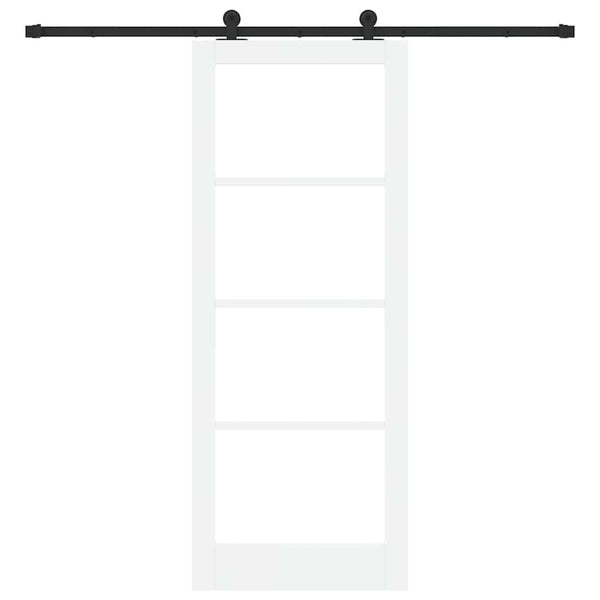 Liukuovi ORKDAL Valkoinen 83 x 211 cm Täysi mänty ja lasi