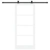 Liukuovi ORKDAL Valkoinen 93 x 211 cm Täysi mänty ja lasi