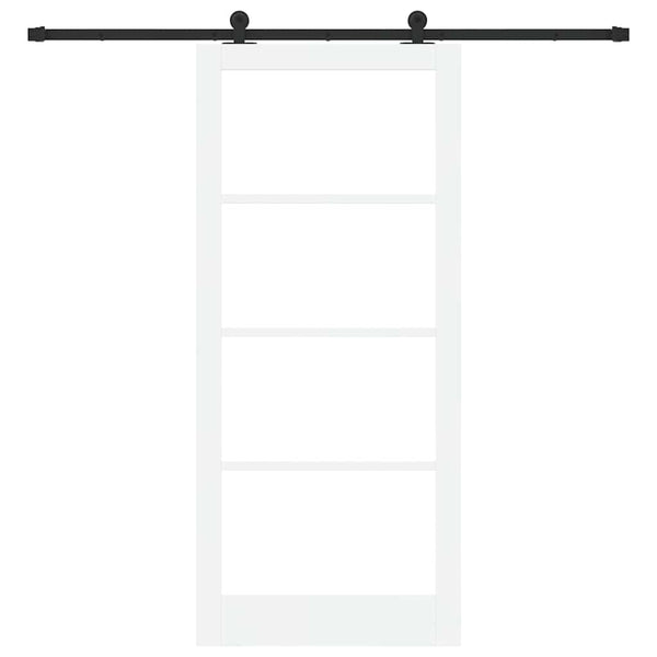 Liukuovi ORKDAL Valkoinen 93 x 211 cm Täysi mänty ja lasi