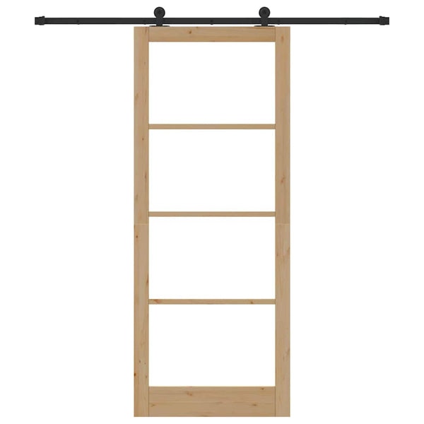 Liukuovi ORKDAL Luonnollinen 93 x 232 cm Täysi mänty ja lasi