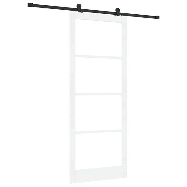 Liukuovi ORKDAL Valkoinen 93 x 232 cm Täysi mänty ja lasi