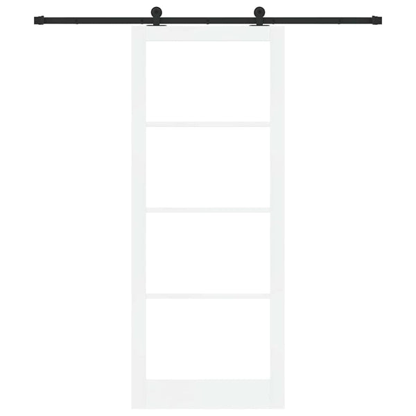 Liukuovi ORKDAL Valkoinen 93 x 232 cm Täysi mänty ja lasi