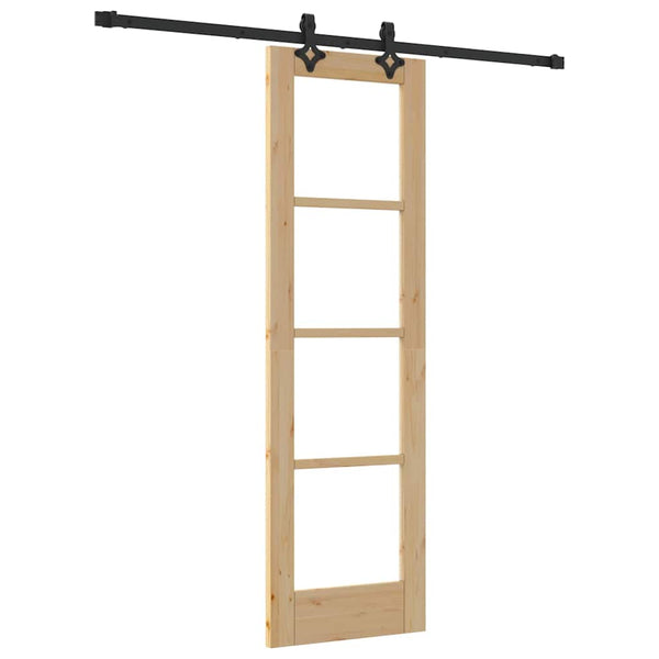 Liukuovi ORKDAL 61 x 198,5 cm Täysi mänty ja lasi