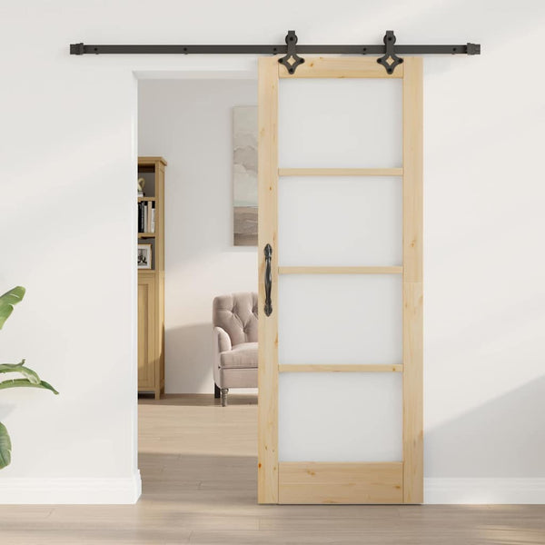 Liukuovi ORKDAL 73,5 x 198,5 cm Täysi mänty ja lasi