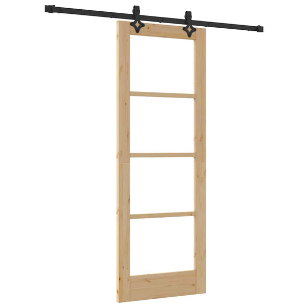 Liukuovi ORKDAL 73,5 x 198,5 cm Täysi mänty ja lasi
