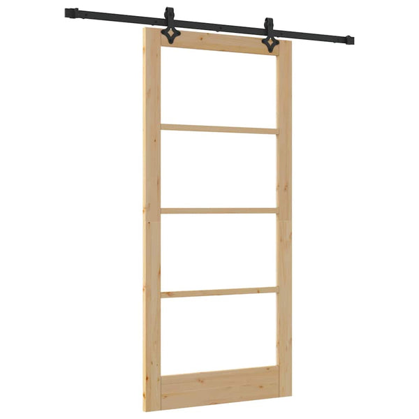 Liukuovi ORKDAL 93 x 202 cm Täysi mänty ja lasi