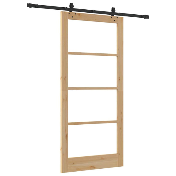 Liukuovi ORKDAL 93 x 202 cm Täysi mänty ja lasi
