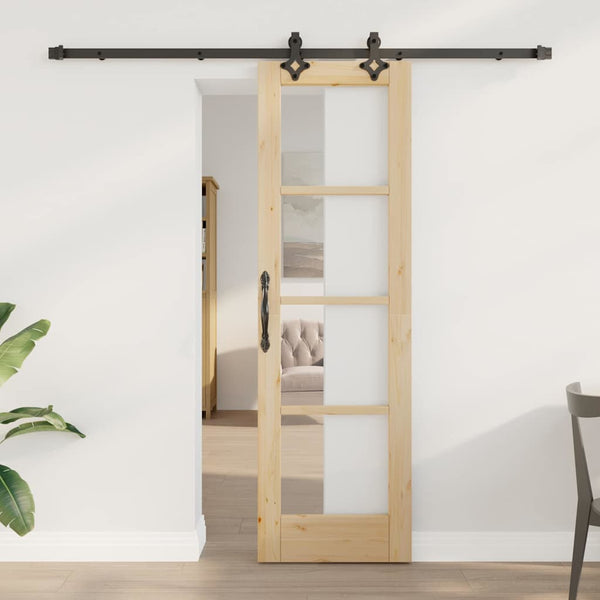 Liukuovi ORKDAL 61 x 198,5 cm Täysi mänty ja lasi