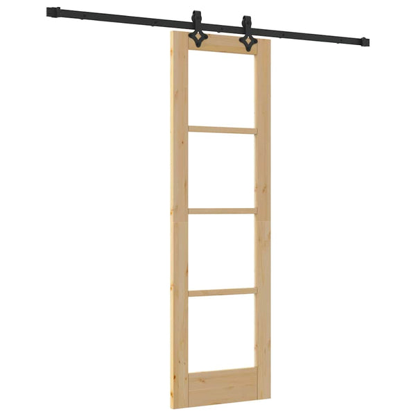 Liukuovi ORKDAL 61 x 198,5 cm Täysi mänty ja lasi