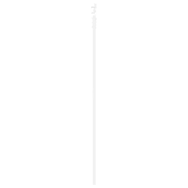 Liukuovi 83 x 211 cm Täysi mänty ja lasi valkoinen