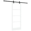 Liukuovi Valkoinen 83 x 211 cm Täysi mänty ja lasi