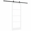 Liukuovi Valkoinen 83 x 211 cm Täysi mänty ja lasi