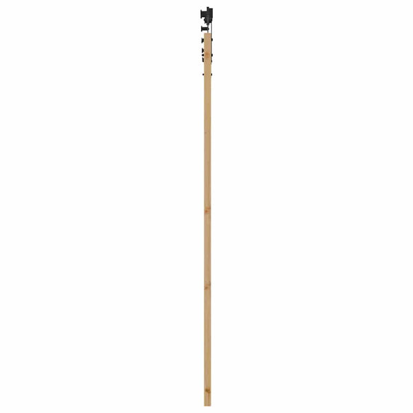 Liukuovi 93 x 202 cm Täysi mänty ja lasi Luonnollinen