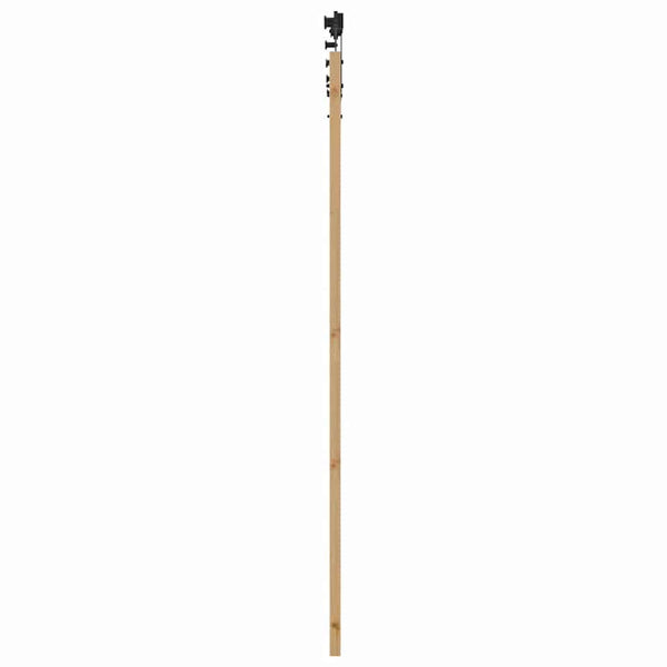 Liukuovi 93 x 211 cm Täysi mänty ja lasi Luonnollinen