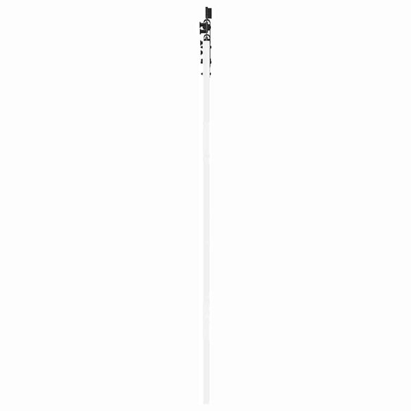 Liukuovi 61 x 198,5 cm Täysi mänty ja lasi Valkoinen ja musta