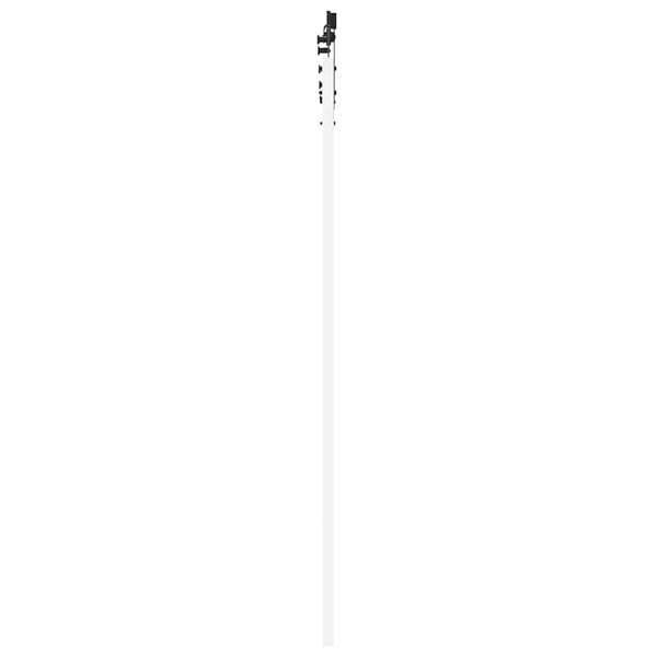 Liukuovi 93 x 202 cm Täysi mänty ja lasi Valkoinen ja musta
