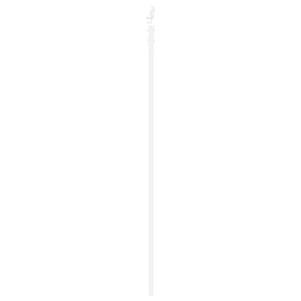 Liukuovi 93 x 211 cm Täysi mänty ja lasi Valkoinen