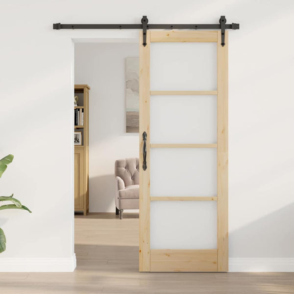 Liukuovi ORKDAL 73,5 x 198,5 cm Täysi mänty ja lasi