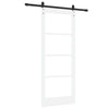 Liukuovi ORKDAL 83 x 202 cm Täysi mänty ja lasi Valkoinen