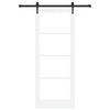 Liukuovi ORKDAL 83 x 211 cm Täysi mänty ja lasi Valkoinen