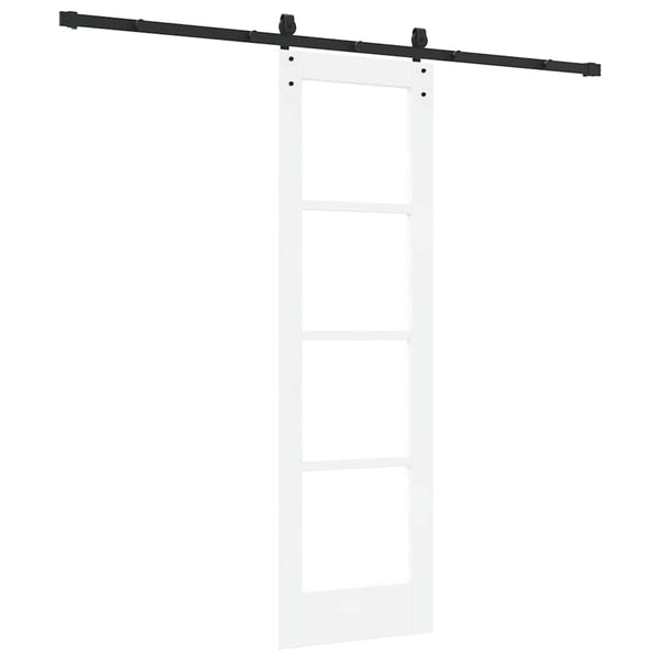 Liukuovi ORKDAL 61 x 198,5 cm Täysi mänty ja lasi Valkoinen