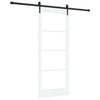 Liukuovi ORKDAL 83 x 202 cm Täysi mänty ja lasi Valkoinen