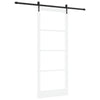 Liukuovi ORKDAL 93 x 232 cm Täysi mänty ja lasi Valkoinen