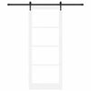 Liukuovi ORKDAL 93 x 232 cm Täysi mänty ja lasi Valkoinen