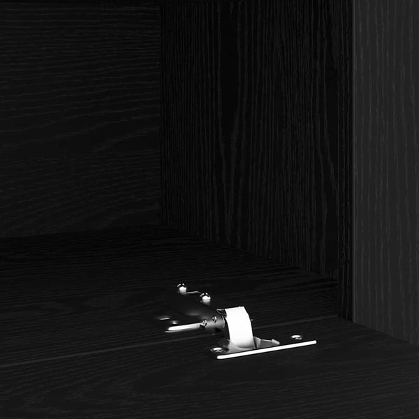 TV-kaapit 2 pcs Musta tammi 180 x 35 x 40 cm Tekninen puu