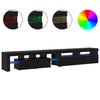 TV-kaapit 2 pcs Musta tammi 260 x 36.5 x 40 cm Tekninen puu