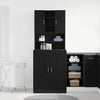 Pesukonetorni 2 pcs Musta tammi 70.5 x 71.5 x 181.5 cm