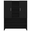Pesukonetorni 2 pcs Musta tammi 70.5 x 71.5 x 181.5 cm