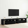 TV-kaapit 2 pcs Musta tammi 290 x 36.5 x 40 cm Tekninen puu