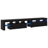 TV-kaapit 2 pcs Musta tammi 290 x 36.5 x 40 cm Tekninen puu