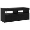 TV-kaapit 2 pcs Musta tammi 290 x 36.5 x 40 cm Tekninen puu