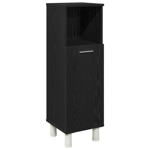 Kylpyhuonekalustesetti 3 kpl Musta 30 x 30 x 99,5 cm