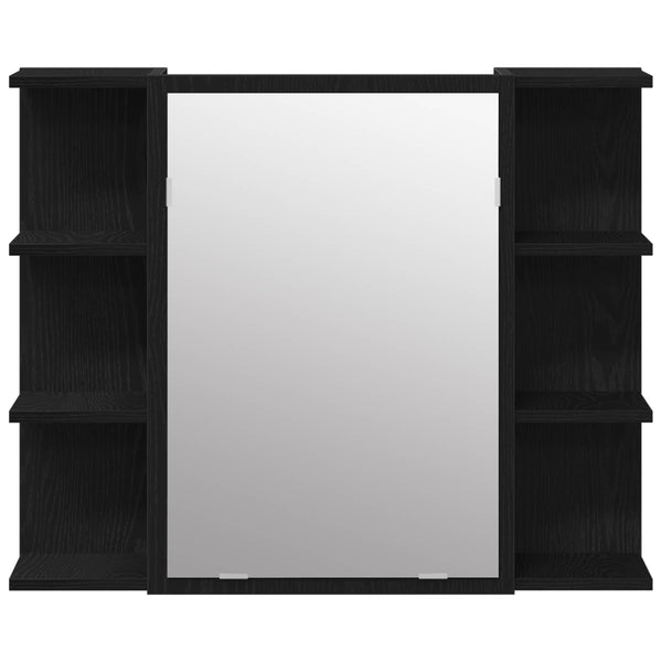 Kylpyhuonekalustesetti 3 kpl Musta 30 x 30 x 99,5 cm