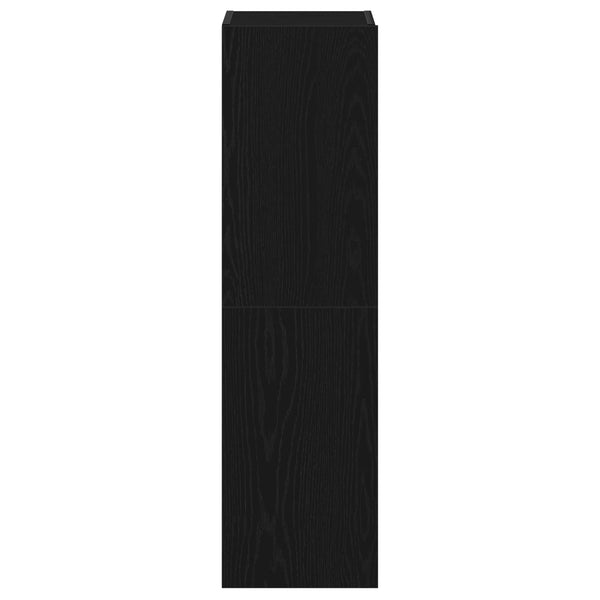 TV-tasosetti 4 pcs Musta tammi. 130,5 x 30 x 140 cm