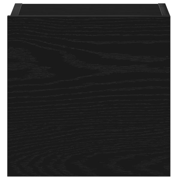 TV-tasosetti 4 pcs Musta tammi. 130,5 x 30 x 140 cm