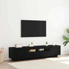 TV-tasosetti 2 pcs Musta 180 x 35 x 40 cm Tekninen puu