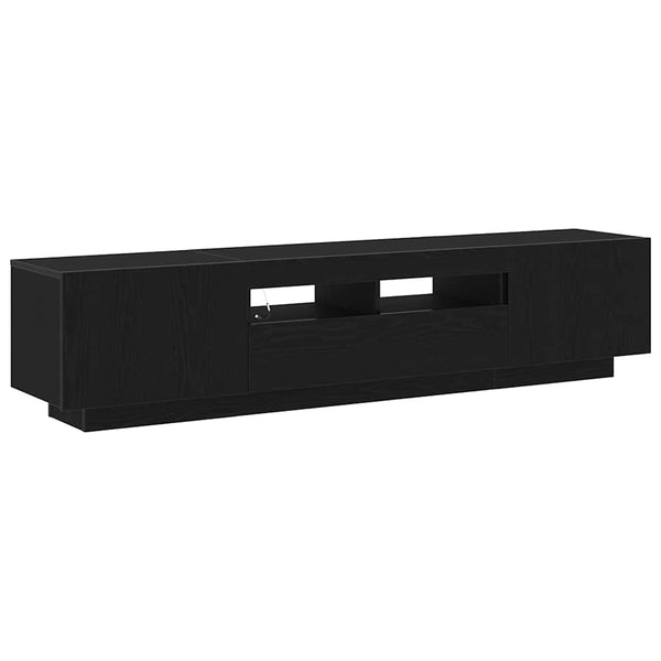 TV-tasosetti 2 pcs Musta 180 x 35 x 40 cm Tekninen puu