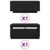 TV-tasosetti 2 pcs Musta 180 x 35 x 40 cm Tekninen puu