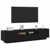 TV-tasosetti 2 pcs Musta 180 x 35 x 40 cm Tekninen puu