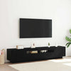 TV-tasosetti 2 pcs Musta 200 x 35 x 40 cm Tekninen puu