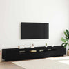 TV-tasosetti 3 pcs Musta 260 x 35 x 40 cm Tekninen puu