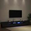 TV-tasosetti 3 pcs Musta 260 x 35 x 40 cm Tekninen puu