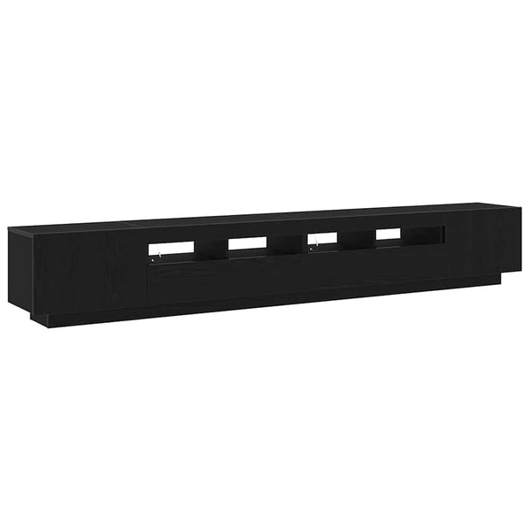 TV-tasosetti 3 pcs Musta 260 x 35 x 40 cm Tekninen puu